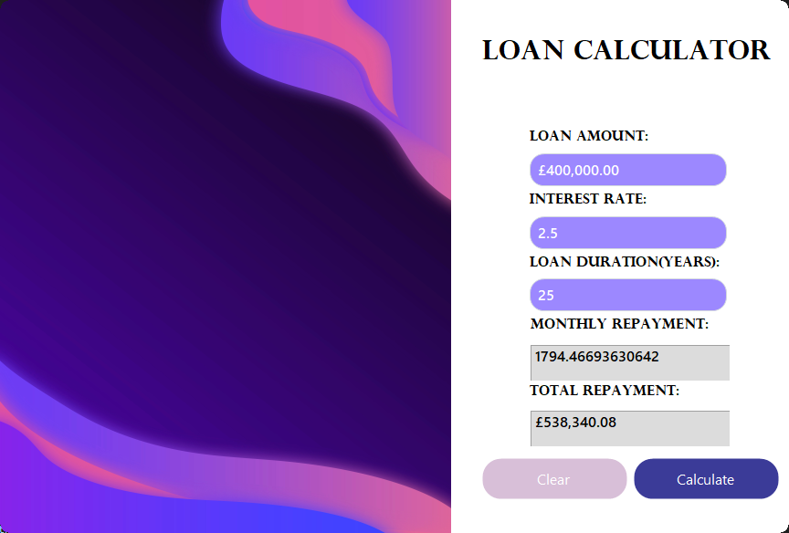 Greenstone loan calculator