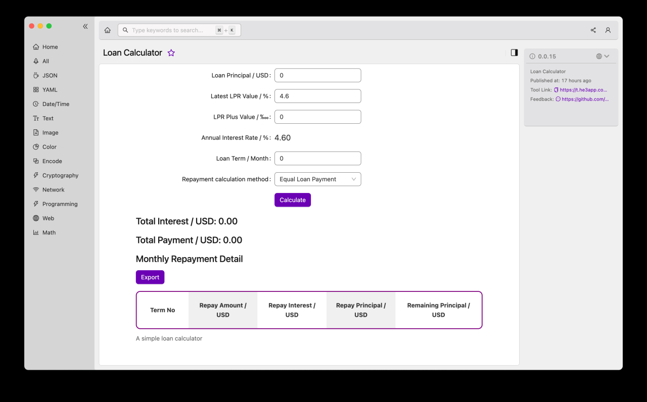 Arvest loan calculator